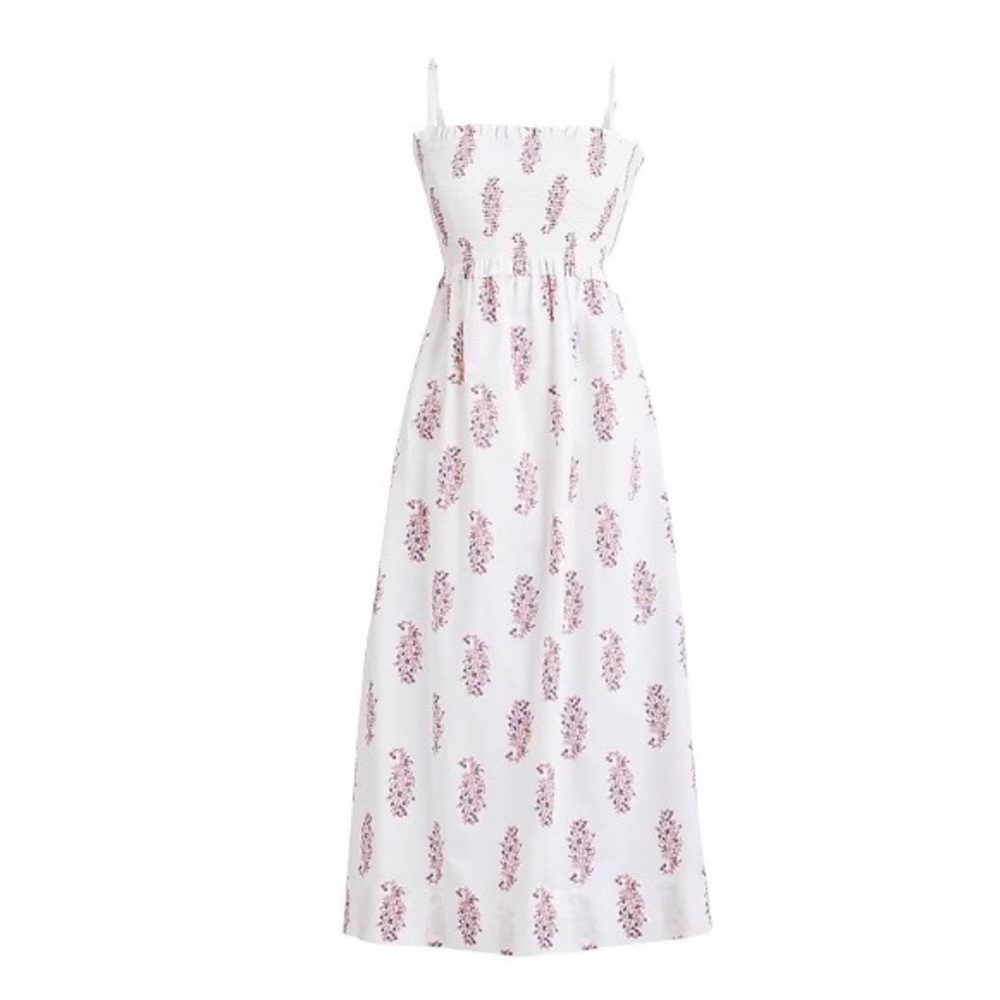 J. Crew cotton poplin dress in budding branch print